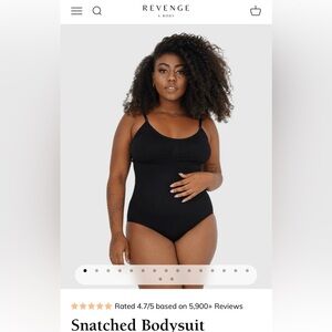 Black Snatched Bodysuit